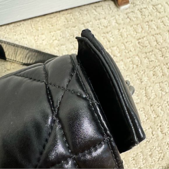 Christian Dior Small Diorcamp Bag Macrocannage Balck Leather Gunmetal Hardware - Picture 14 of 15